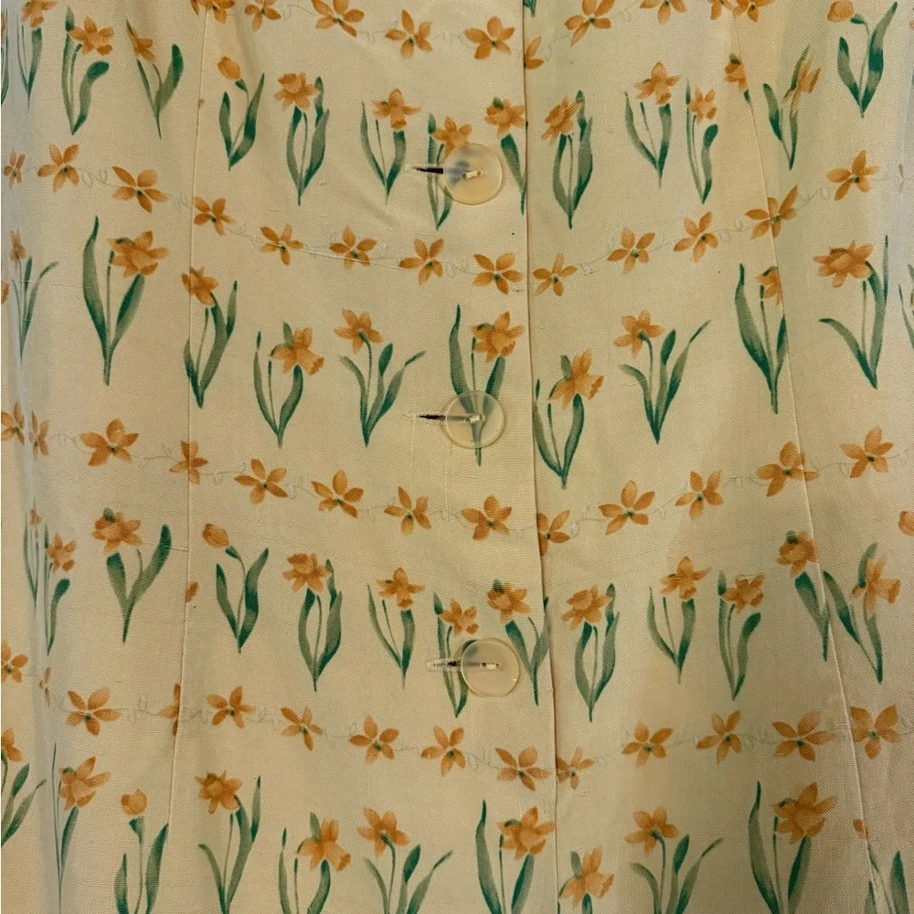 Kay Unger Yellow Tulip Dress - Picture 3 of 5